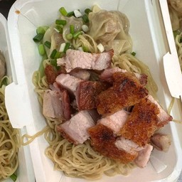 อาซันเป็ดย่าง ข้าวหน้าเป็ด บะหมี่เป็ด หมูแดง หมูกรอบ บางใหญ่