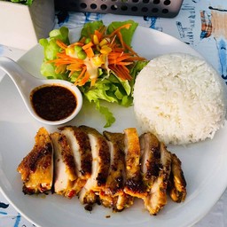 ข้าวไก่ย่างสมุนไพร