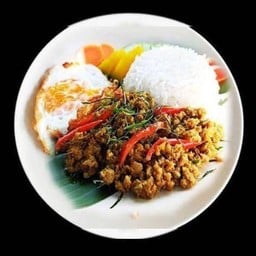 ผัดคั่วกลิ้งราดข้าว
