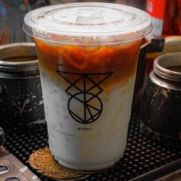 ลาเต้มะพร้าวนมสด