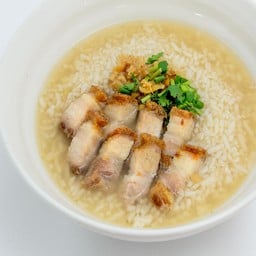 ข้าวต้มหมูกรอบ