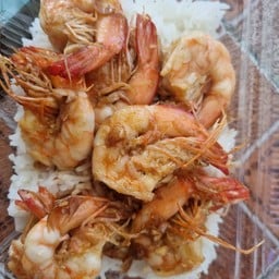 กุ้งกระเทียม(กับข้าว)