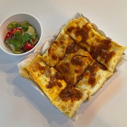 โรตีไส้มัสมั่นไก่