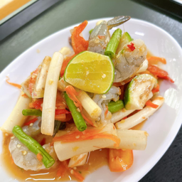 ตำไหลบัวกุ้งสด