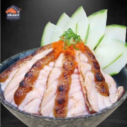 M7 ข้าวหน้าแซลม่อนเบิร์นซอสมิโซะ