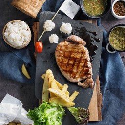 สเต็กริบอายนื้อวัว 250 กรัม