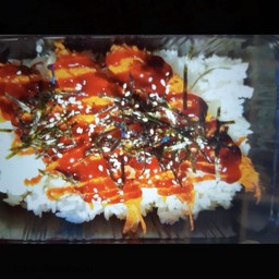 ชุดข้าวกุ้งโตปิโดราดซอสเทอริยากิ