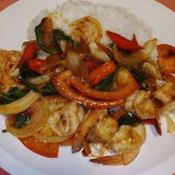 กุ้งผัดพริกเผา