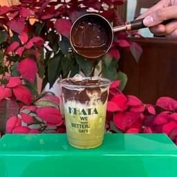 Matcha mix cocoa iced