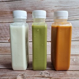 ชาเขียวขวด ไม่มีเฉาก๊วย