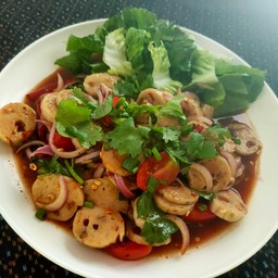 ยำหมูยอน้ำปลาร้า