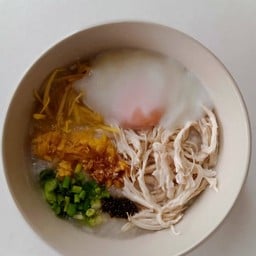 โจ๊กไก่ฉีก+ไข่ลวก