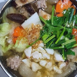 ต้มจืดเยื่อไผ่เนื้อปูหมูสับ