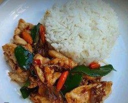 ข้าวไก่ผัดตะไคร้