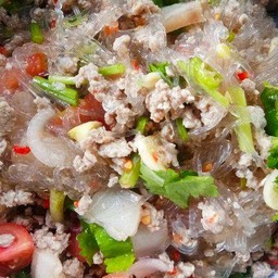 ยำวุ้นเส้นหมูสับ