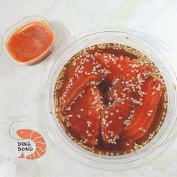 Dingdong แซลมอนดอง กุ้งดอง ไข่ดอง ข้าวญี่ปุ่น แซลมอน ผักดอง กิมจิ ลาดพร้าว