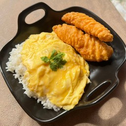 ข้าวสันในออริจิ+ไข่ข้น