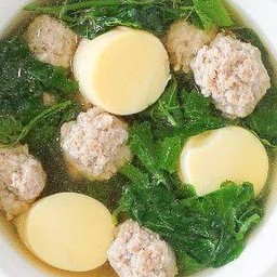 แกงจืดตำลึงเต้าหู้หมูสับ