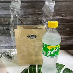 สไปรท์+น้ำแข็ง+ถุงกระดาษ