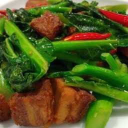 ผัดคะน้าเจ (กับข้าว)