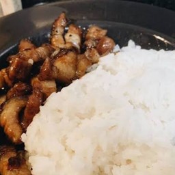 ข้าวหมูหวานเจ