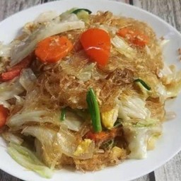 วุ้นเส้นผัดไข่ (กับข้าว)