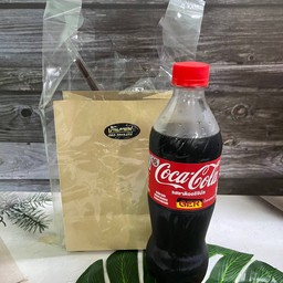 โค้ก+น้ำแข็ง+ถุงกระดาษ