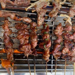 เนื้อย่างเเสบปาก