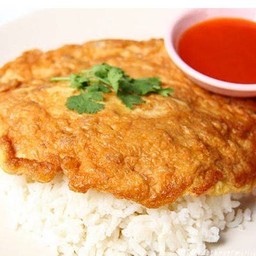 ข้าวราดไข่เจียวหมูสับ