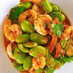สะตอผัดกุ้ง (เป็นกับข้าว)
