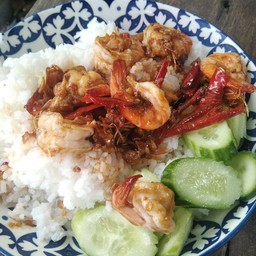 กุ้งผัดพริกสด