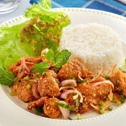 ข้าวยำไก่ป๊อบแซ่บ