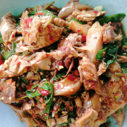 กะเพราขาหมู(กับข้าว)