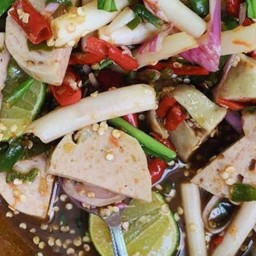 ยำไหลบัว+หมูยอ