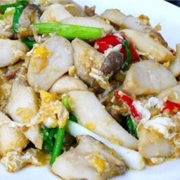เห็ดออรินจิ+ผัดไข่ ราดข้าว