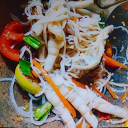 ตำเตี๋ยวขาไก่ปลาร้าหรือไท