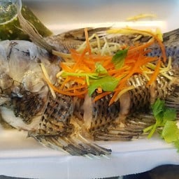 ปลานิลทอด ปลานึ่งมะนาว ของดีบางแค