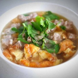 ต้มจืดไข่น้ำหมูสับ+วุ้นเส้น