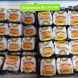 เนื้อเบอร์เกอร์ Ramly  50 กรัม ( 1 แพ็คมี 6 ชิ้น ) Halal