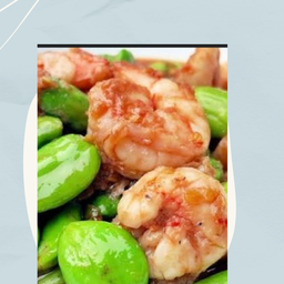 สะตอผัดกะปืกุ้งสด