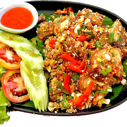 สามชั้นคั่วพริกเกลือ