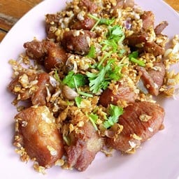 ซี่โครงหมูทอดกระเทียม