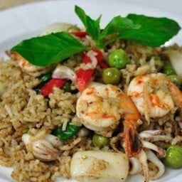 ข้าวผัดเขียวหวานทะล