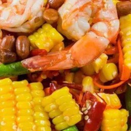 ตำข้าวโพดกุ้งสด