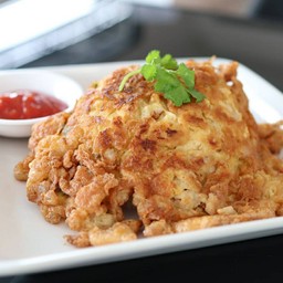 ข้าวไข่เจียวกุ้งสับ