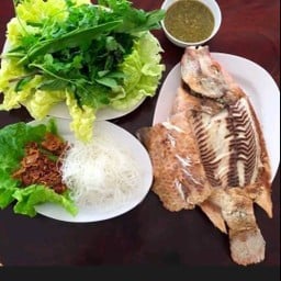 เมี่ยงปลาทับทิมเผา(จัมโบ้)