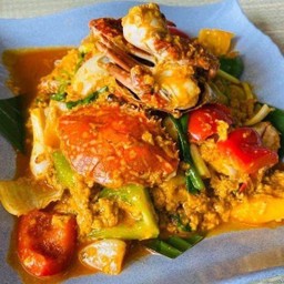 กุ้งผัดผงกะหรี่