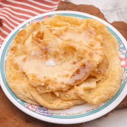 โรตีกลมธรรมดา 1 ชุด (ใน1ชุดจะได้ 2แผ่น หั่นใส่กล่องค่ะ)