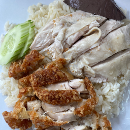 ข้าวมันไก่ผสม ชื้อ1แถม1