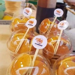 มินิแพนเค้ก 4 กล่อง แถมแพนเค้กการ์ตูน สุ่มลาย 1ไม้